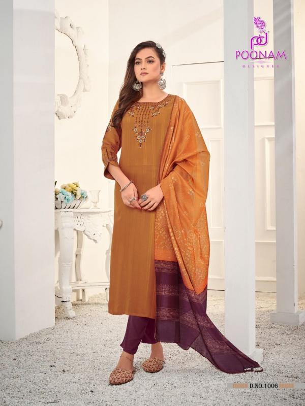  Poonam Maharani Exclusive Wear Rayon Designer Readymade suit